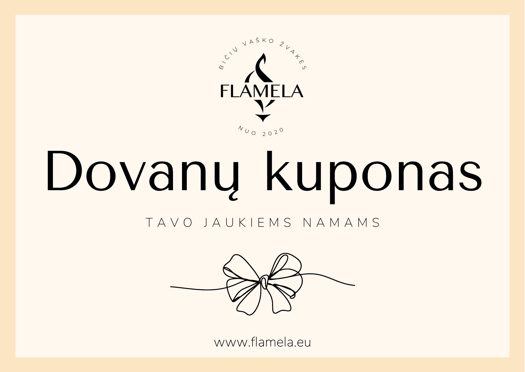 Flamela el. dovanų kuponas